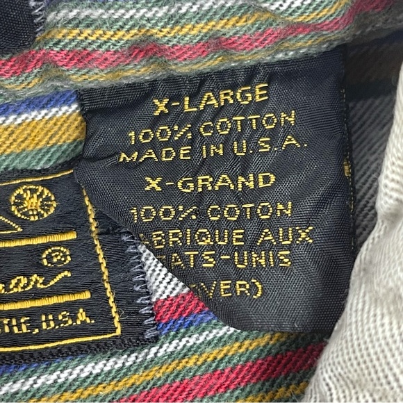 Eddie Bauer Men’s Vintage made in USA McKinley Cloth heavy 100% Cotton Sz. XLg - Picture 7 of 8